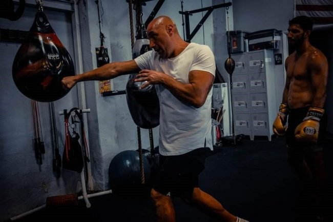 Boxer Coach Teaching